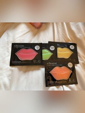 Kormesic Hydrating Lip Masks - Pink, Green, Yellow, Orange